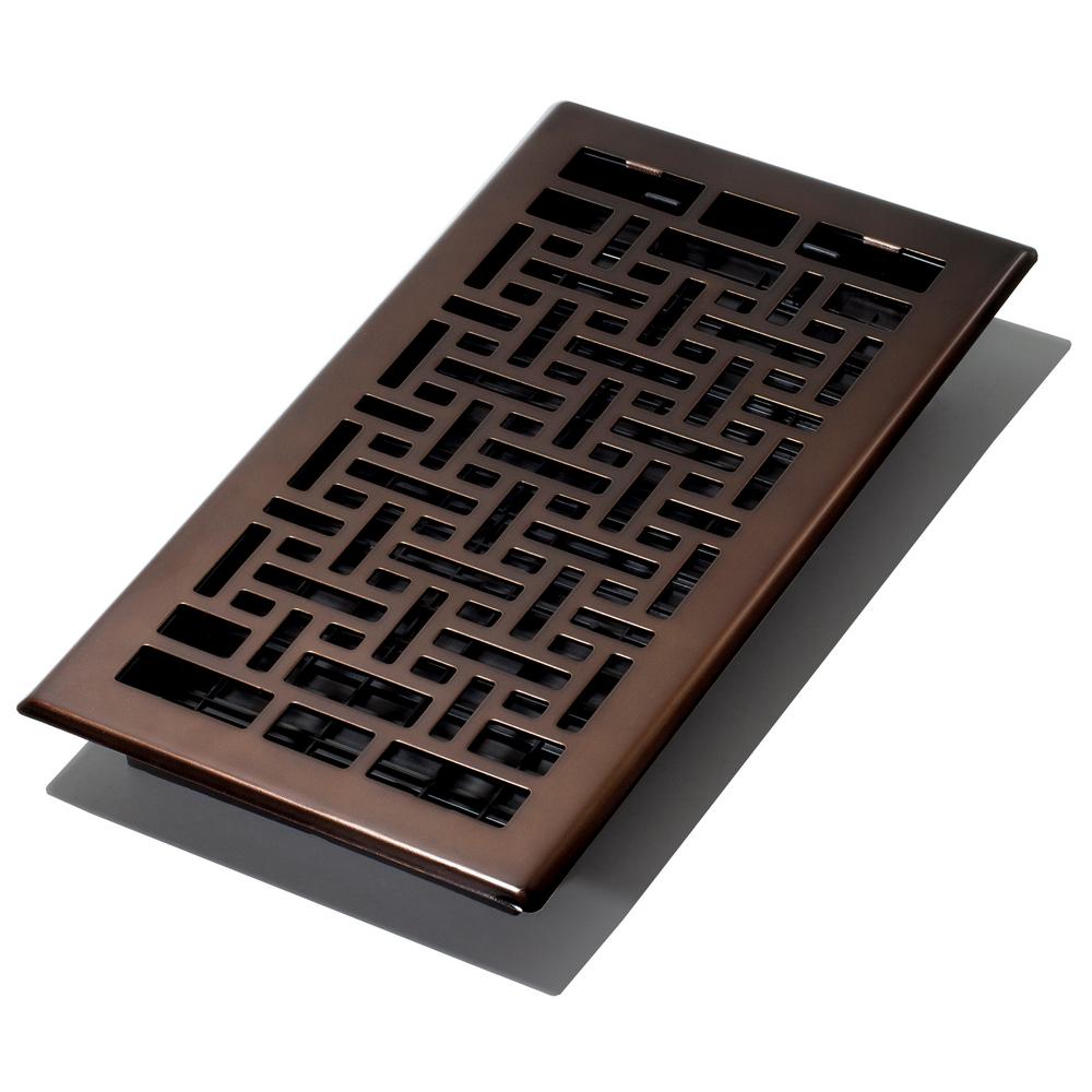 Decor Grates 6 in. x 12 in. Oriental Bronze Floor Register