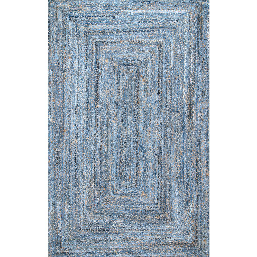 Nuloom Otelia Solid Jute Denim 3 Ft X 5 Area Rug Asdr01a 305 Nuloom Otelia Solid Jute Denim 3 Ft X