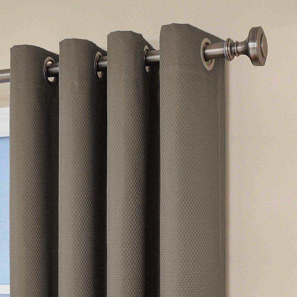 Eclipse Dane Blackout Window Curtain Panel In Smoke 52 In W X