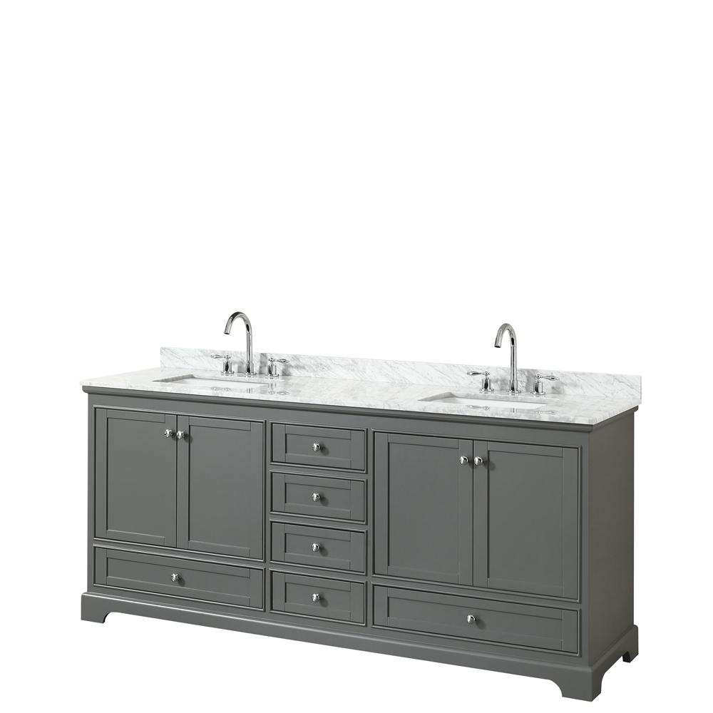 Above 73 In Bathroom Vanities Bath The Home Depot D Vanity In Dark Gray With Marble