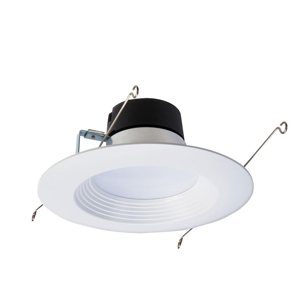 Halo RL 4 in. White Integrated LED Recessed Ceiling Light Fixture ...