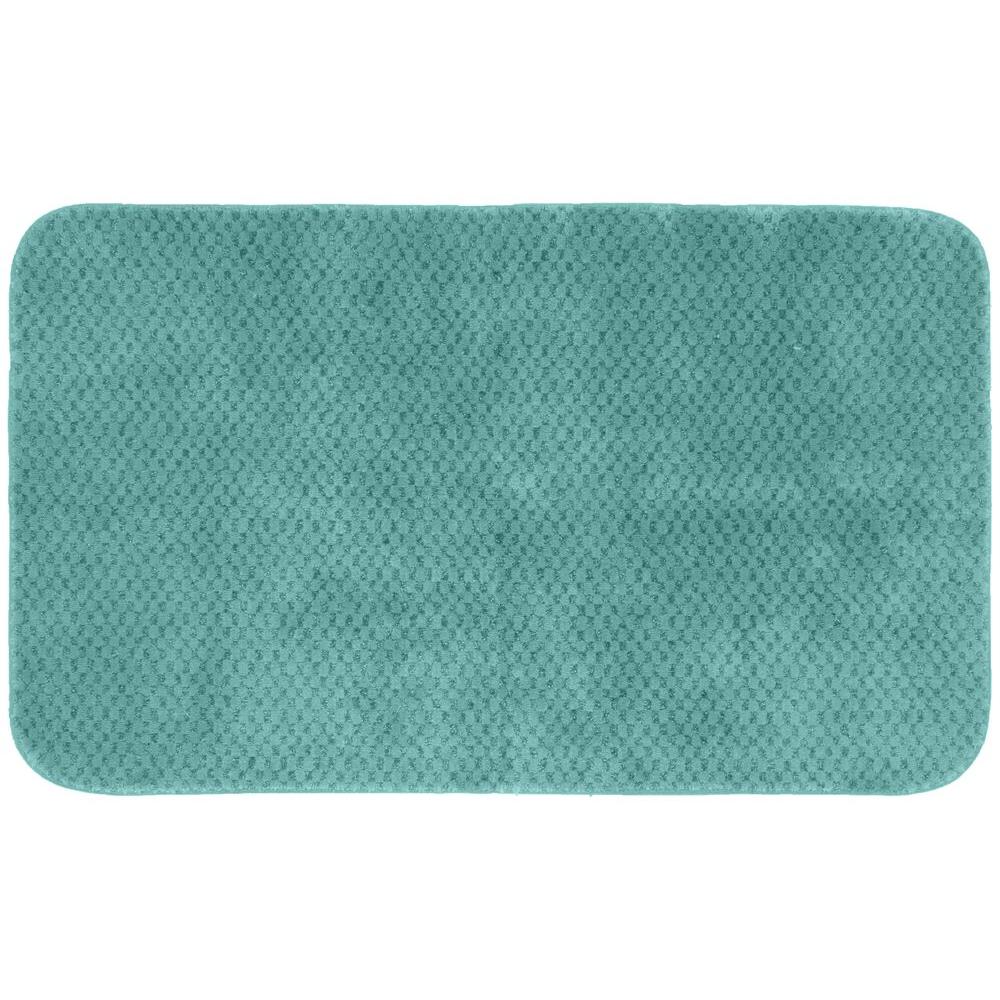 Machine Washable Area Rugs The Home Depot Cabernet Sea Foam 30 In X 50 Washable Bathroom Accent