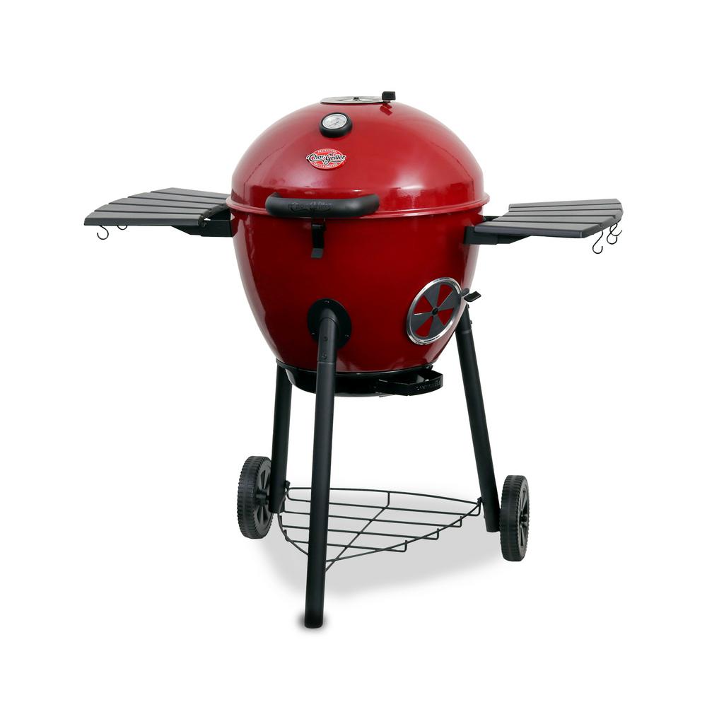 Char Griller Premium Kettle Charcoal Grill In Red E14822 The