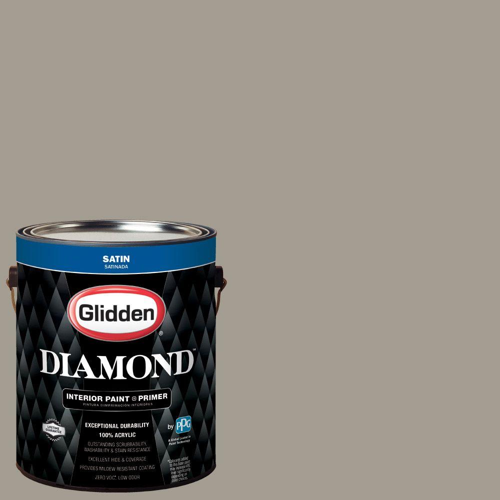 Glidden Diamond 1 gal. HDGWN51 Driftwood Grey Satin Interior Paint