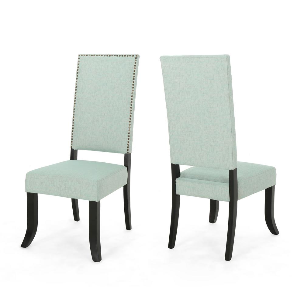 Noble House Moira Charcoal New Velvet Tufted Dining Chairs (Set of 2