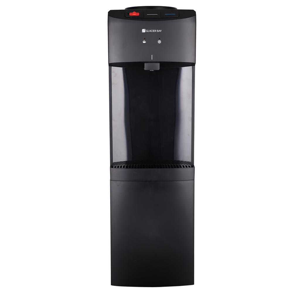 Glacier Bay Matte Black Top Load Water Dispenser, black matte