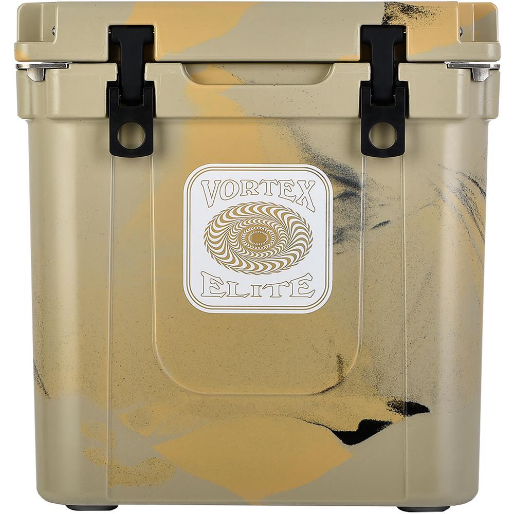 Vortex Elite 33 Qt Rotational Molded Customizable Cooler System In Tan Ve33tan The Home Depot