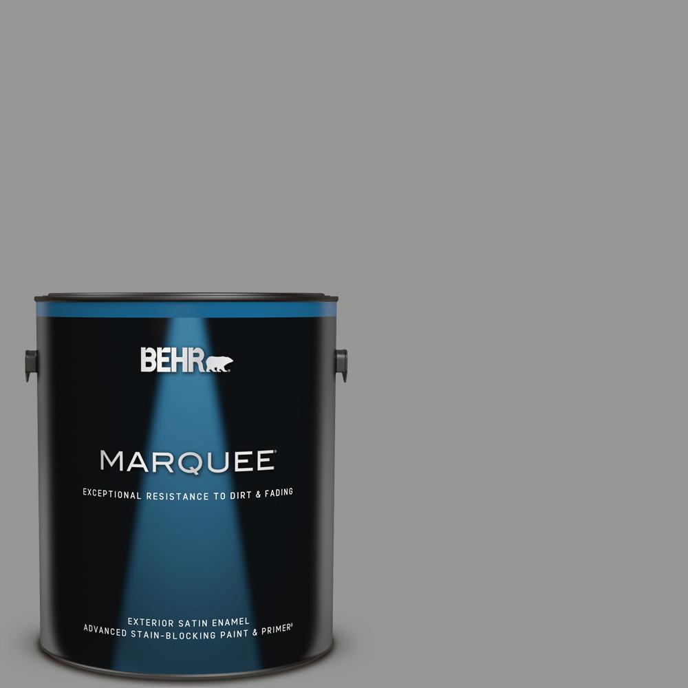 BEHR MARQUEE 1 gal. PPU2419 Shark Fin Satin Enamel Exterior Paint
