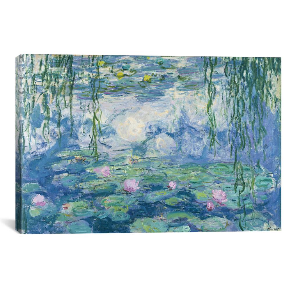 Icanvas Waterlilies 1916 By Claude Monet Canvas Wall Art Bmn2146 1pc3 18x12 The Home Depot