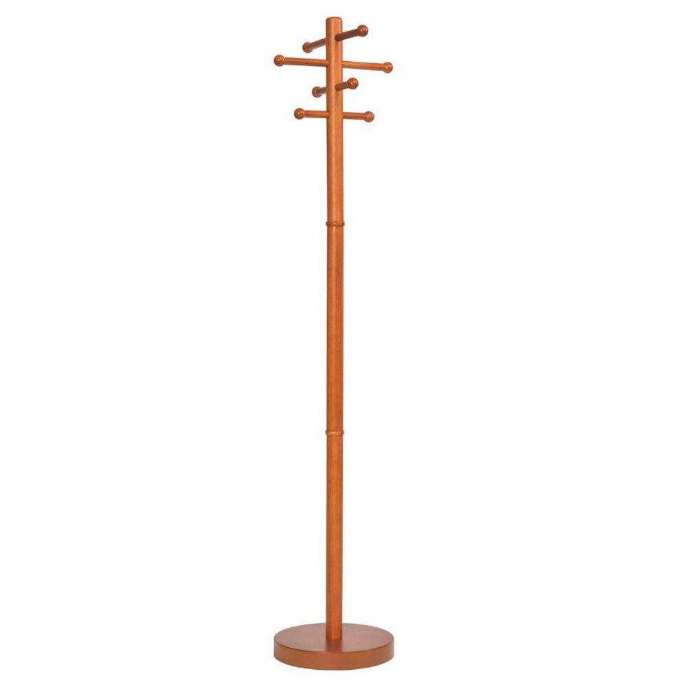 Buddy Products Medium Cherry 8-Hook Coat Rack by Buddy Products