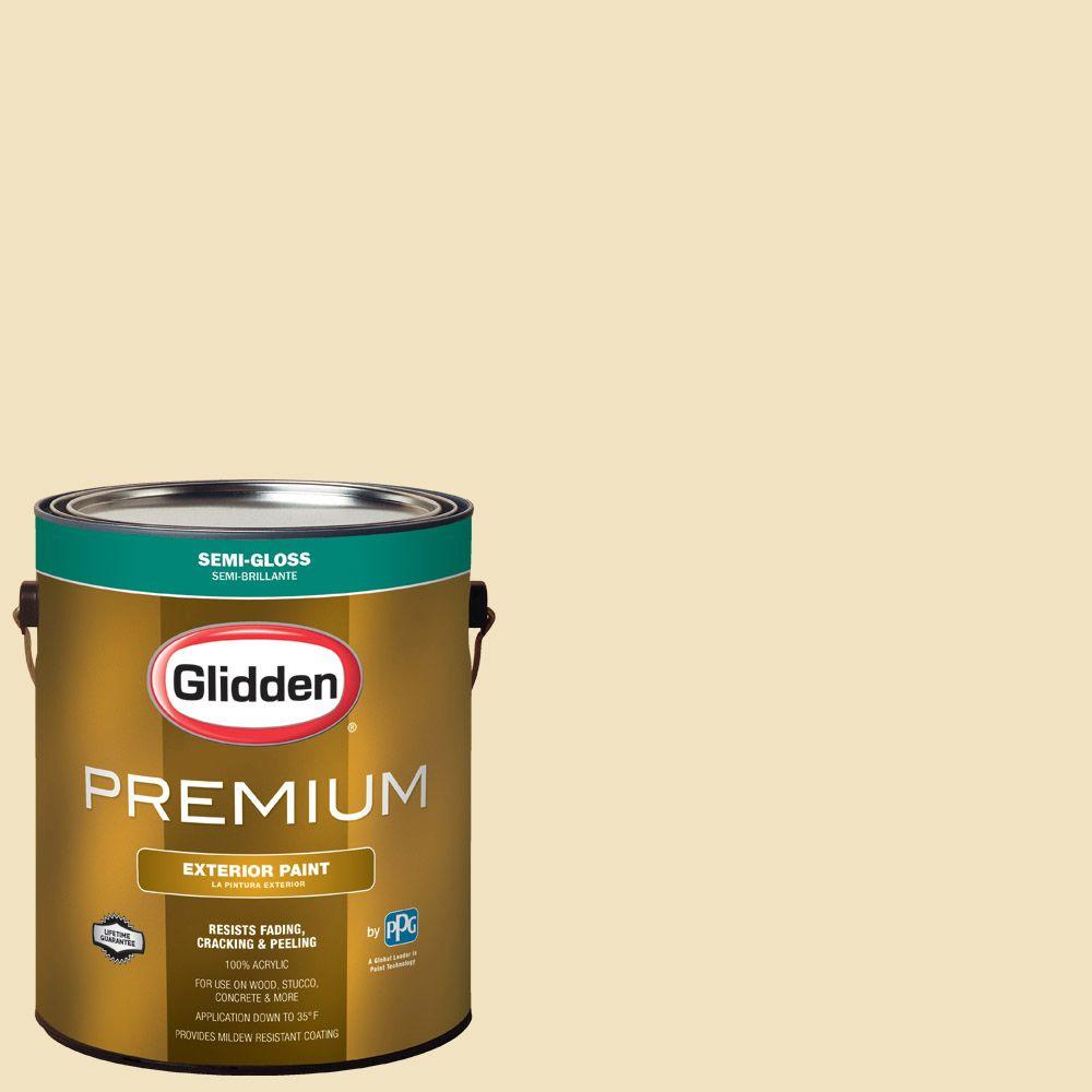 Glidden Premium 1gal. HDGY35 Boston Cream SemiGloss Latex Exterior
