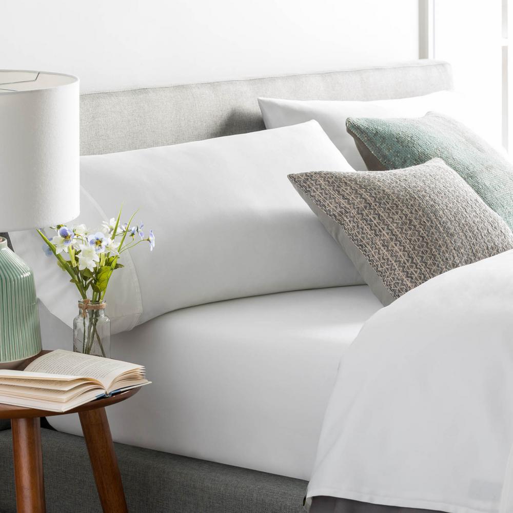 Brookside 5 Piece White Cotton Blend Split Cal King Sheet Set Brookside 5 Piece White Cotton Blend Split Cal King Sheet Set