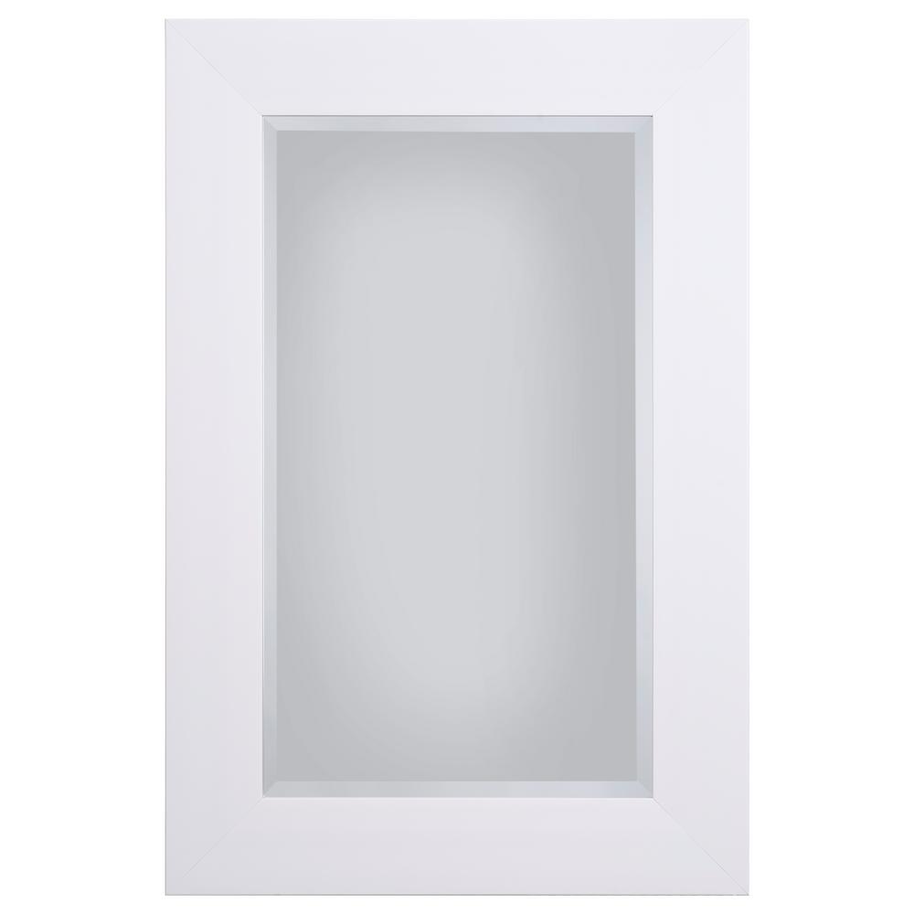 24 X 36 Mirrors Wall Decor The Home Depot White Mirror Frame