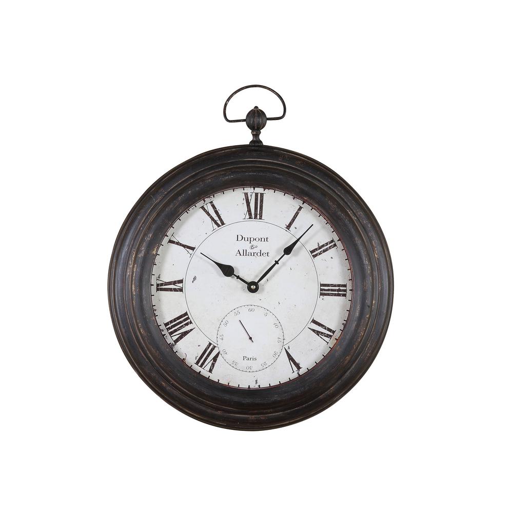 UPC 807472397559 product image for Antique Black Decorative Wall Clock, Blacks | upcitemdb.com