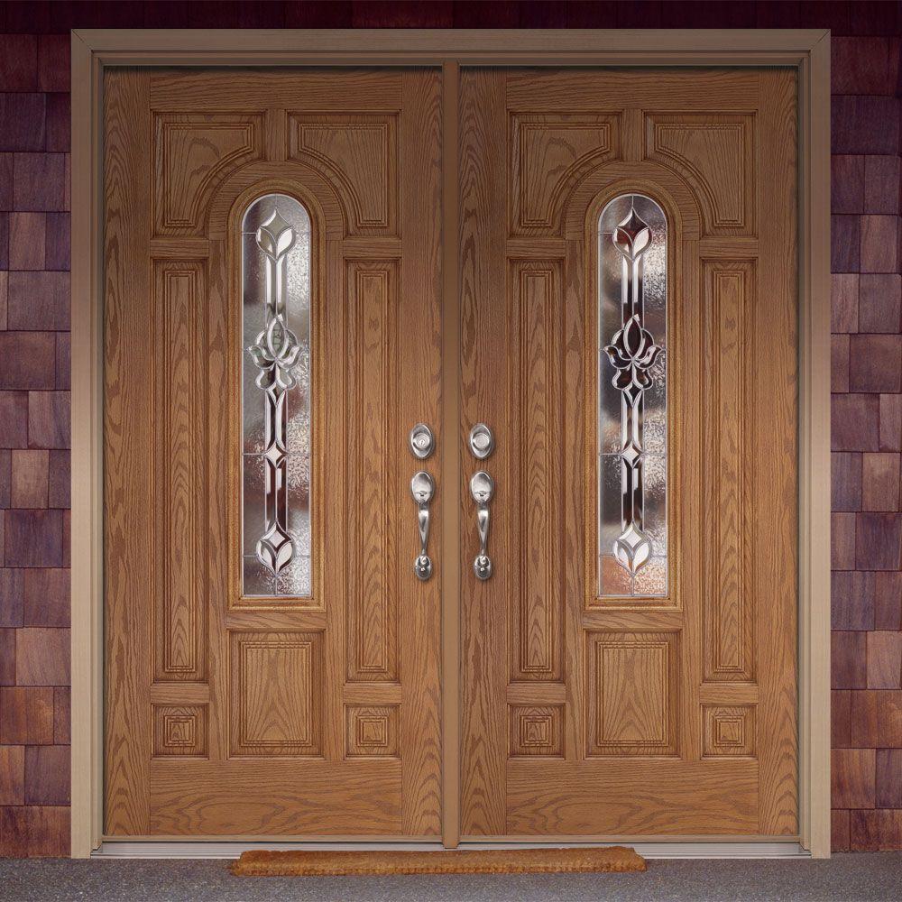 Feather River Doors 74 In X 81 625 In Medina Zinc Center Arch