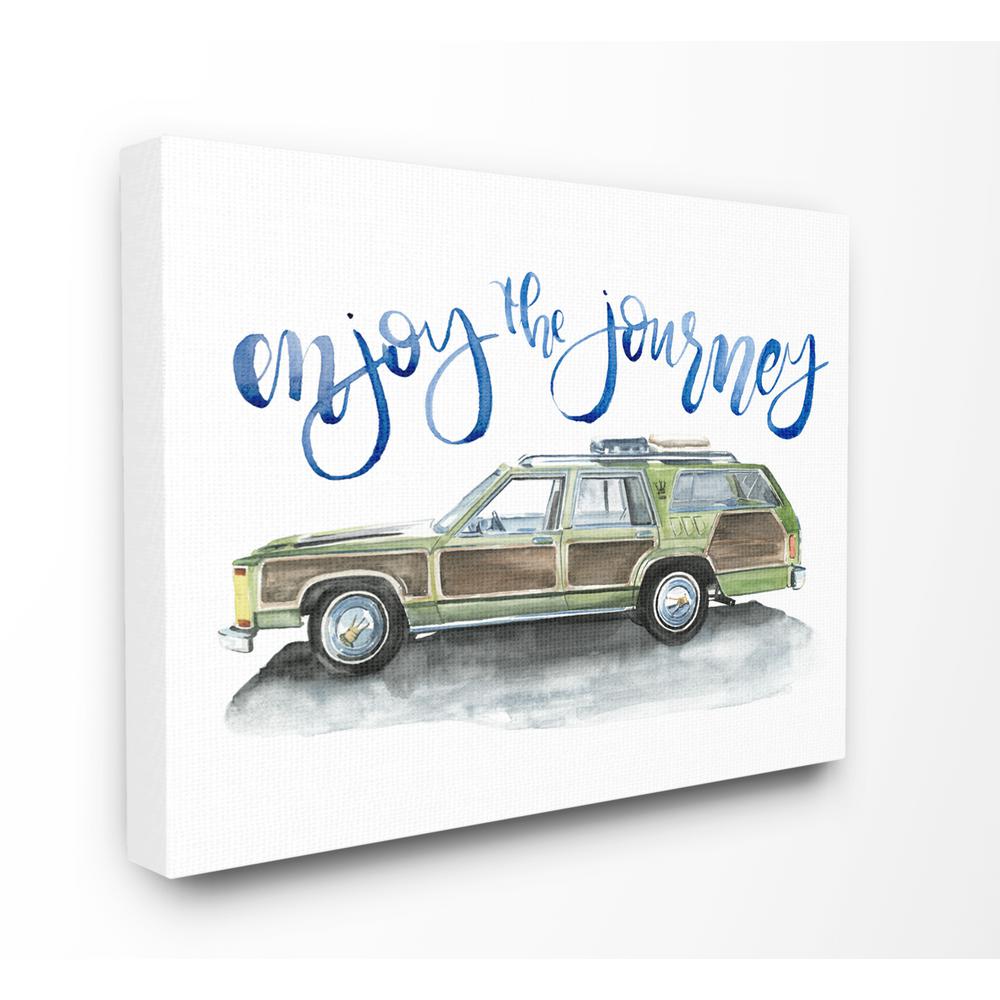 The Stupell Home Decor Happy Lime Green Camper Watercolor Framed Giclee Texturized Art 24 x 30 Multi-Color