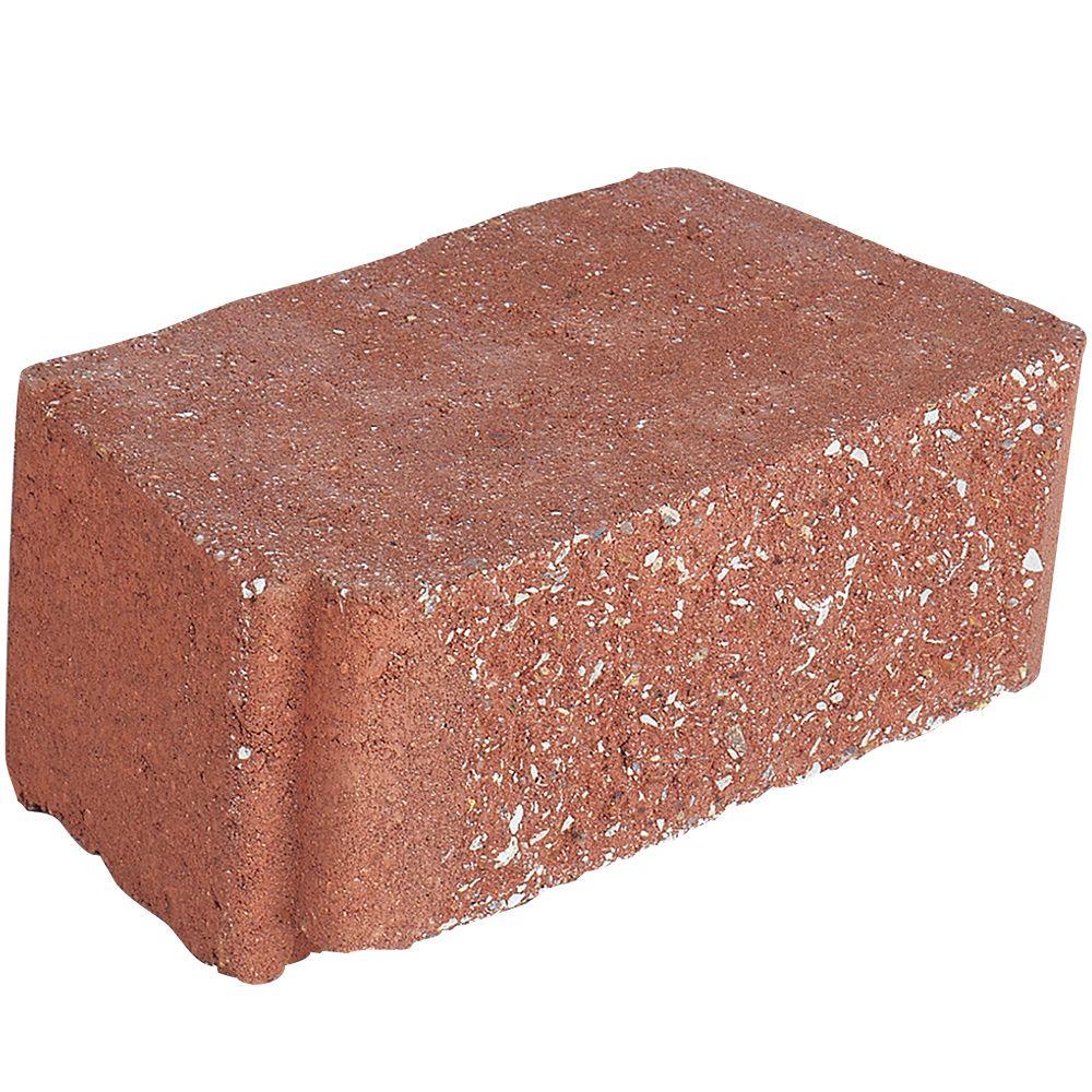 Pavestone 16 in. W x 6 in. H x 10 in. D Terra Cotta Brighton Stone ...