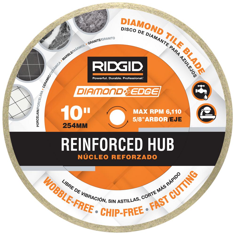 10 In Reinforced Hub Tile Diamond Blade