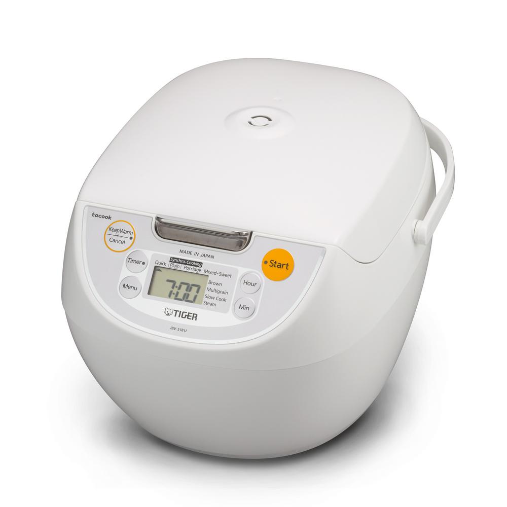 Tiger 10 Cup Micom Rice Cooker With Tacook Cooking Plate Jbv S18u The