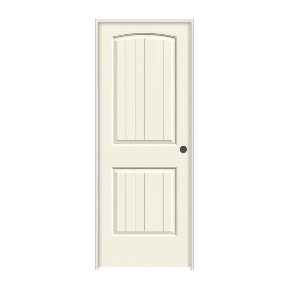 Jeld Wen 24 In X 80 In Santa Fe Vanilla Painted Left Hand Smooth