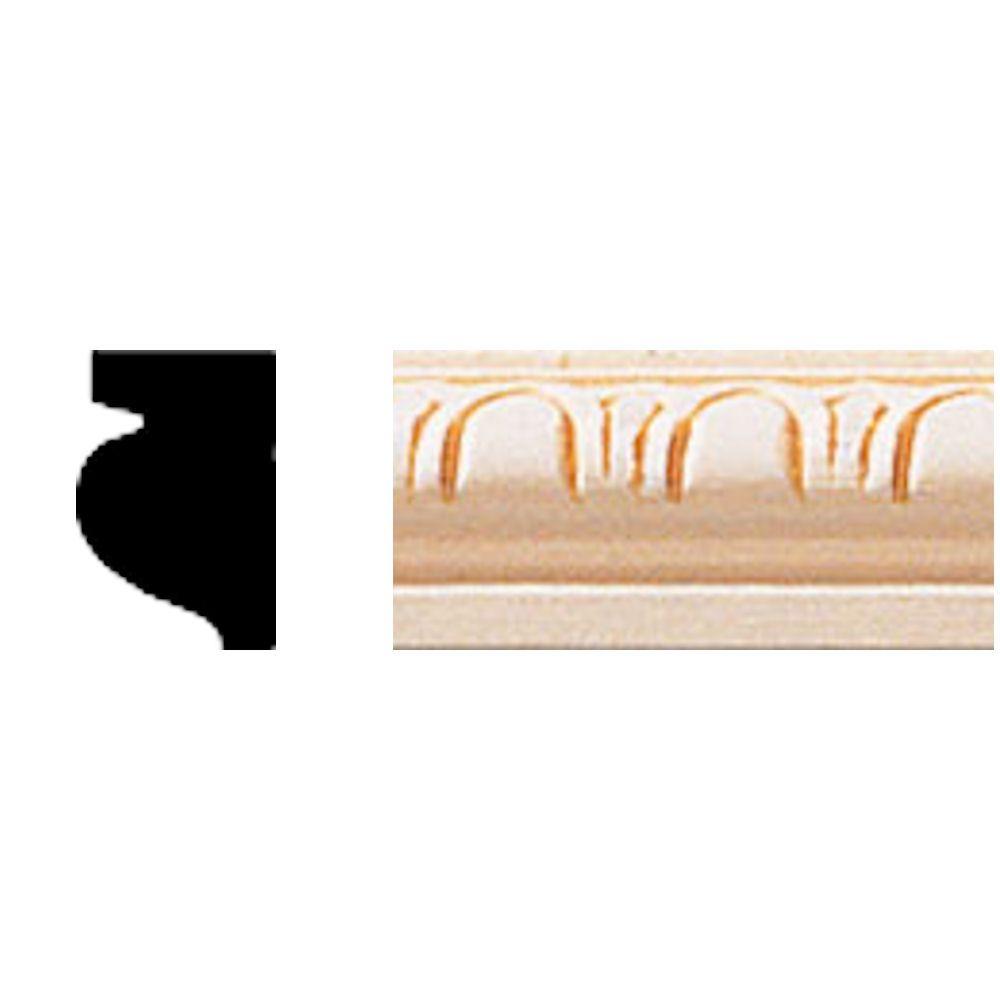 Unfinished Cove Moulding Millwork The Home Depot 1 2