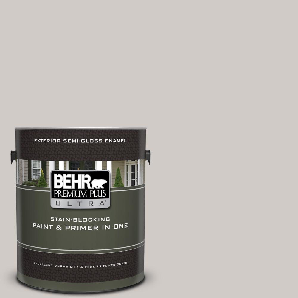 Behr Premium Plus Ultra 1 Gal Home Decorators Collection Hdc Nt 20 Home Decorators Collection Hdc Nt 20 Cotton Grey Semi Gloss Enamel Exterior Paint Primer