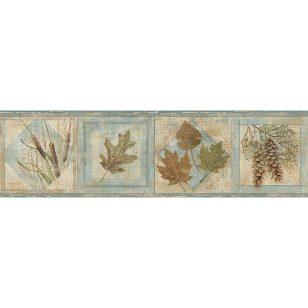 Chesapeake Seminole Greenleaf Wallpaper Border-TLL01581B - The Home Depot