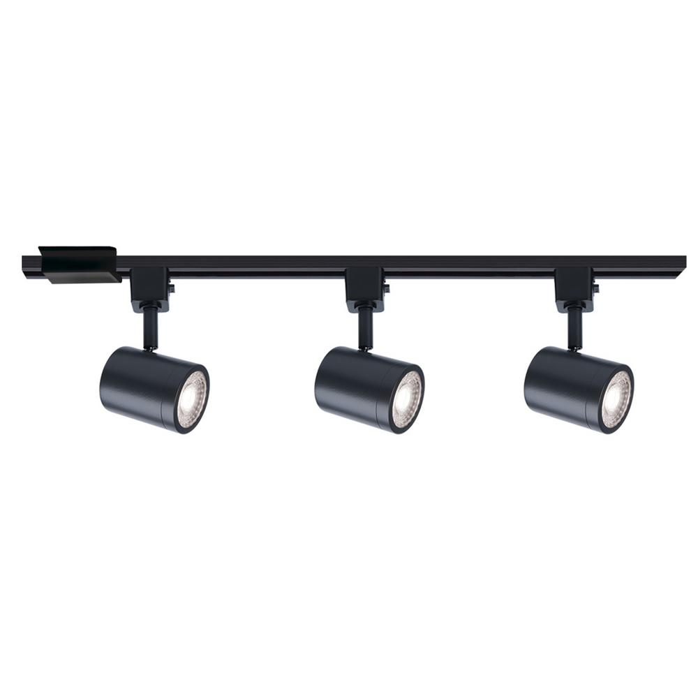 WAC Lighting Charge 48 in. 3Light Black LED ENERGY STAR Track Lighting