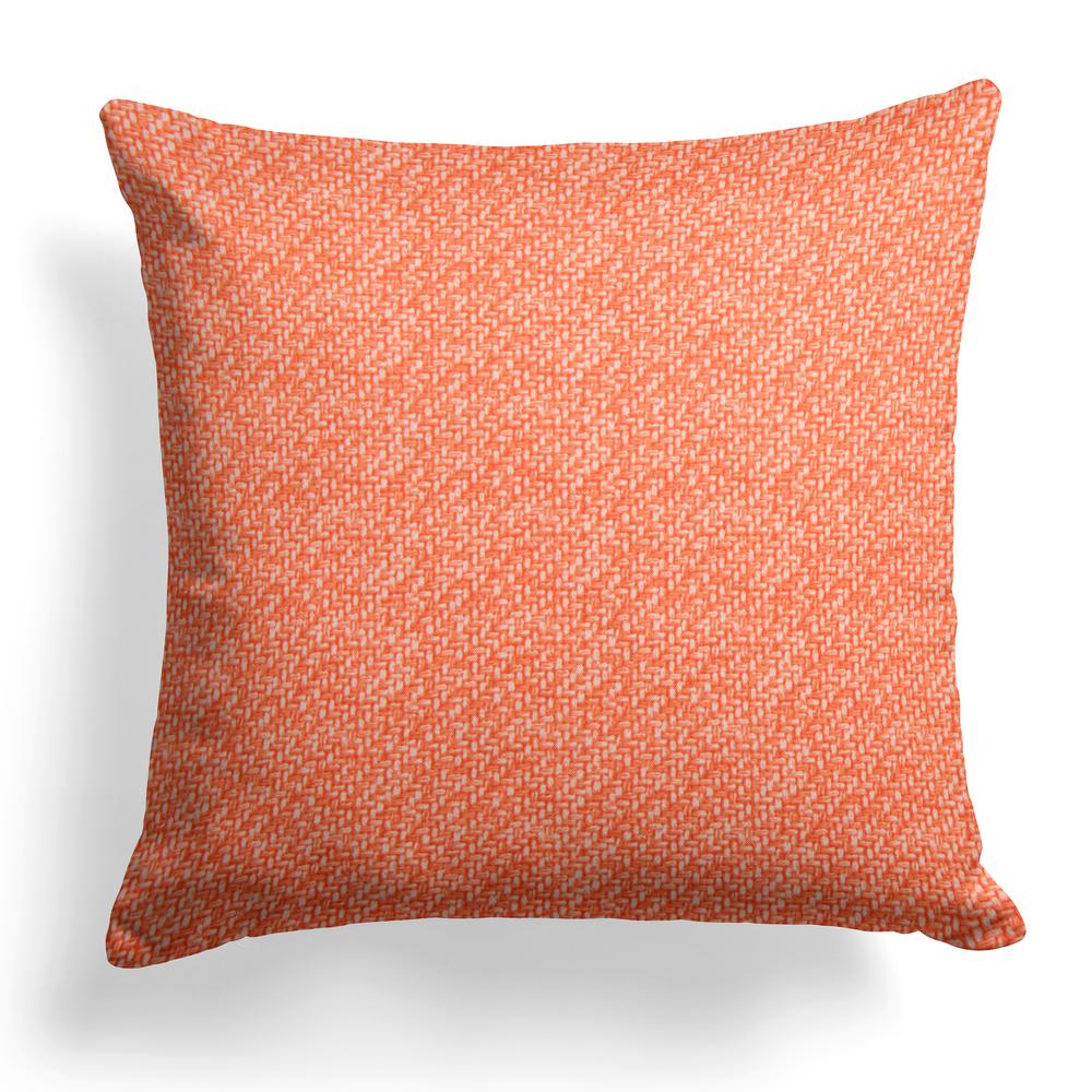 Grouchy Goose Woven Rust Square Outdoor Throw Pillow