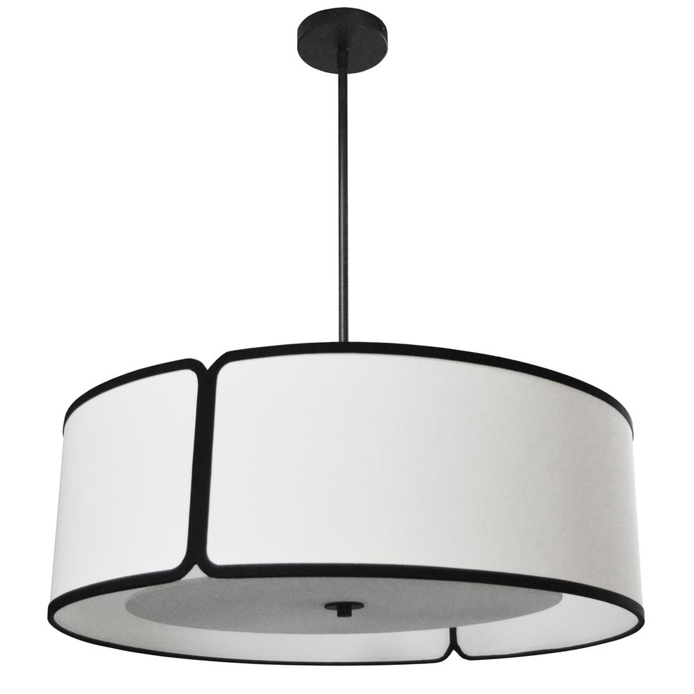 white shade pendant light