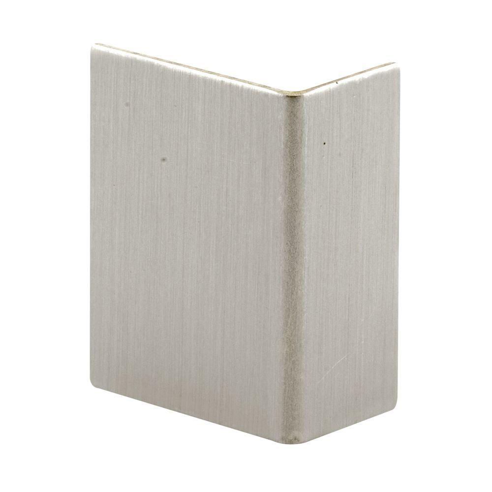 PrimeLine Brushed Stainless Adhesive Backed Door Edge GuardS 4215