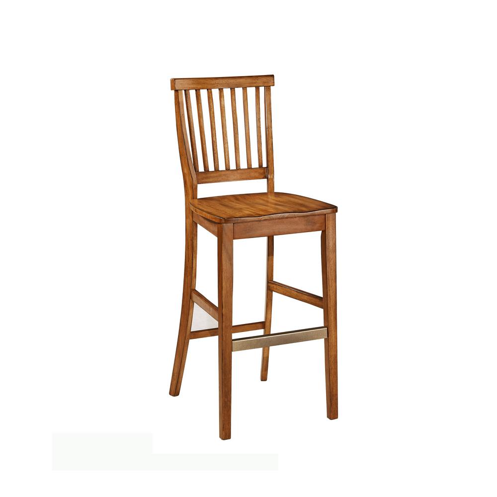 Home Styles Americana 29 In Oak Bar Stool 5004 87 The Depot Oak Bar Stool 5004 87 The Home Depot