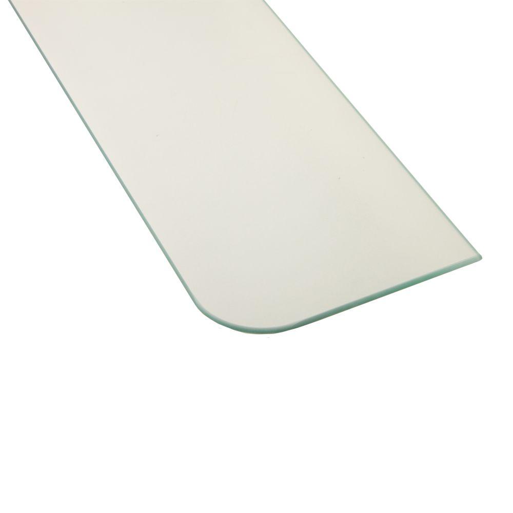 Knape & Vogt 7 in. x 24 in. Glass Decorative Shelf0134724GL The