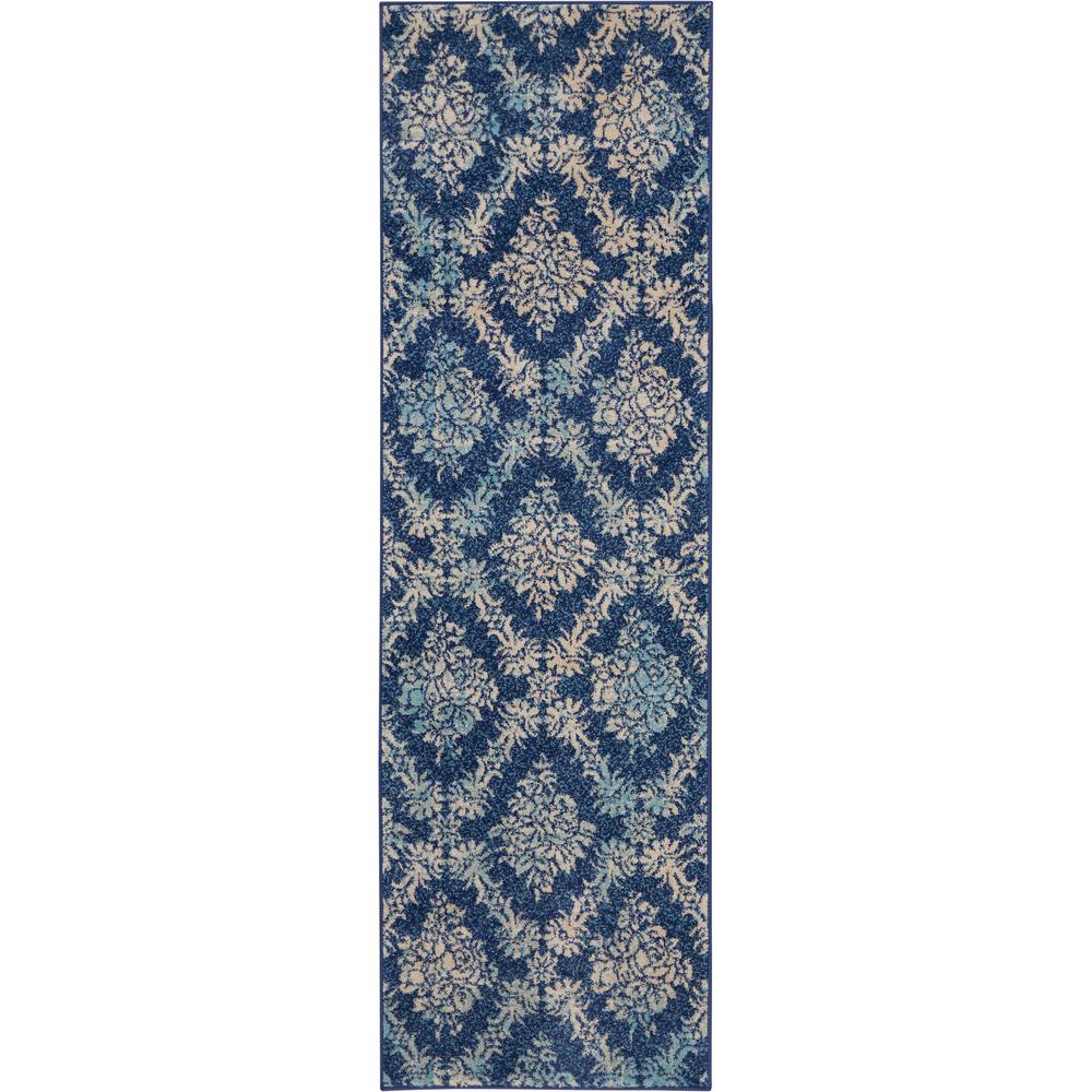 Nourison Tranquil Tra09 Navy Blue 2 Ft X 7 Hallway Runner Rug Nourison Tranquil Tra09 Navy Blue 2 Ft