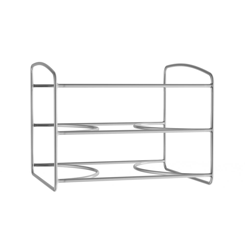 Lavish Home 3 Tier Chrome Kitchen Wrap Storage Rack Pantry 3 Tier Chrome Kitchen Wrap Storage Rack