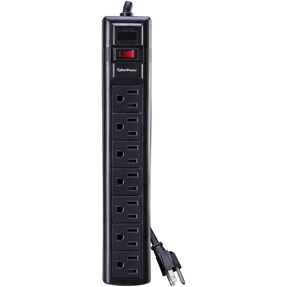 CyberPower 7-Outlet Essential Surge Protector-CSB706 - The Home Depot