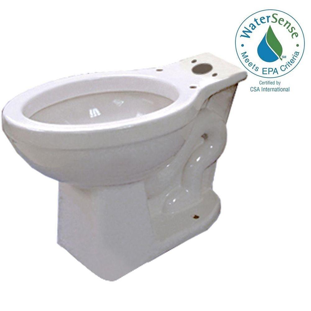 Round Toilet Bowl Only in White with 12 in. RoughInN2412RB The Home