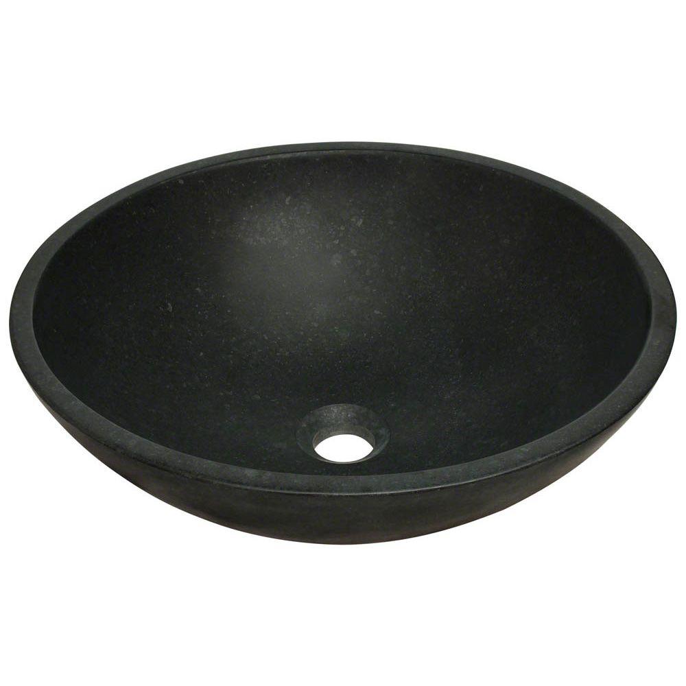 MR Direct Stone Vessel Sink in Honed Basalt Black Granite854 The Home Depot
