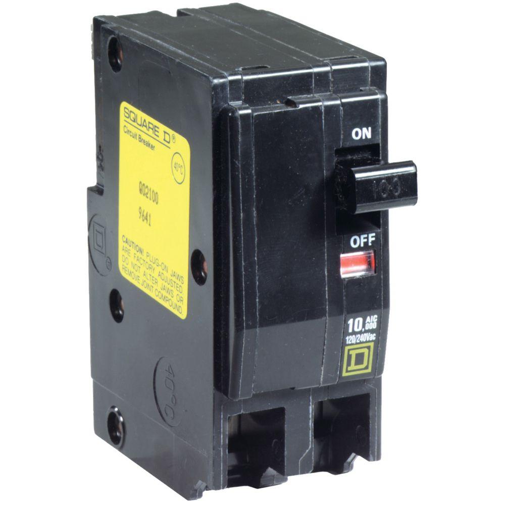 QOU2100 Molded Case 100A 240V Circuit Breaker 2Pole QOU Series QOU Circuit