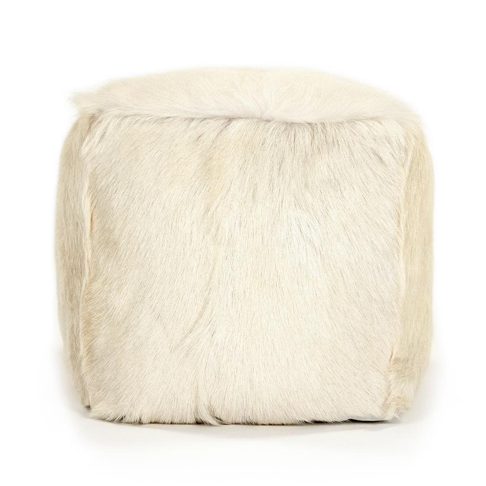 Cowhide Ottomans Living Room Furniture The Home Depot
