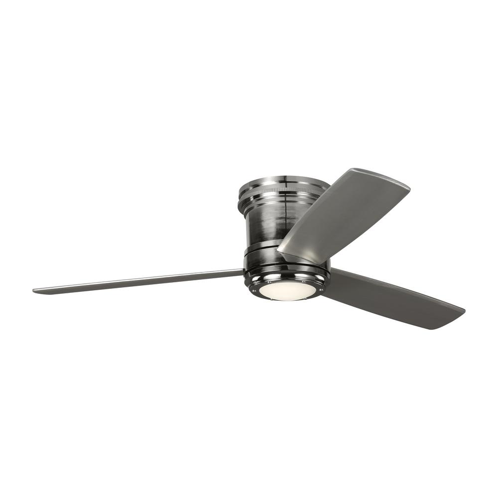 Monte Carlo TOB by Thomas O'Brien Aerotour Semi-Flush 56 in. Integrated LED Polished Nickel and Silver Blade Ceiling Fan with Light was $699.0 now $449.97 (36.0% off)
