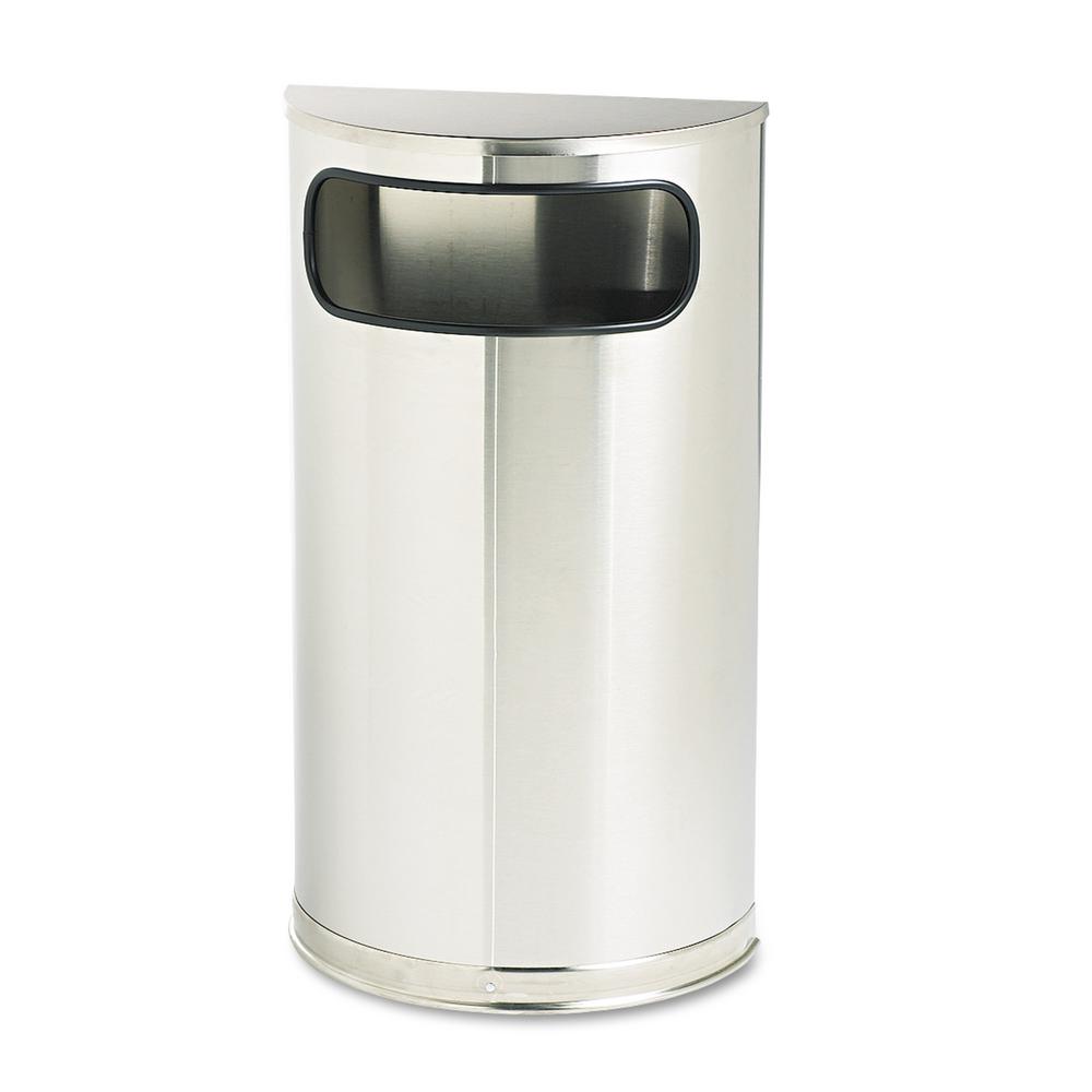 Rubbermaid Commercial S 9 Gal Satin Stainless Steel Half Round Open Side Fire Safe Trash Can Rcpso8ssspl The Home Depot - Rubbermaid Half Round Trash Can Rubbermaid Commercial S 9 Gal Satin Stainless Steel Half Round Open Side Fire Safe Trash Can Rcpso8ssspl The Home Depot - Rubbermaid Half Round Trash Can