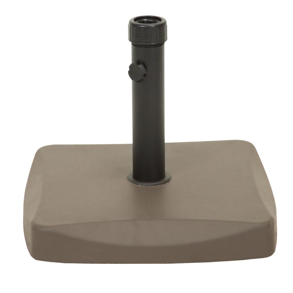 Noble House Rory 60 Lbs Concrete And Iron Patio Umbrella Base In Concrete And Iron Patio Umbrella Base In Brown