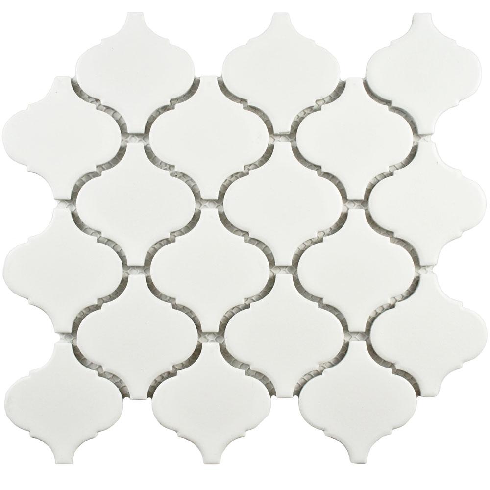 Arabesque Mosaic Tile The Home Depot Metro Lantern