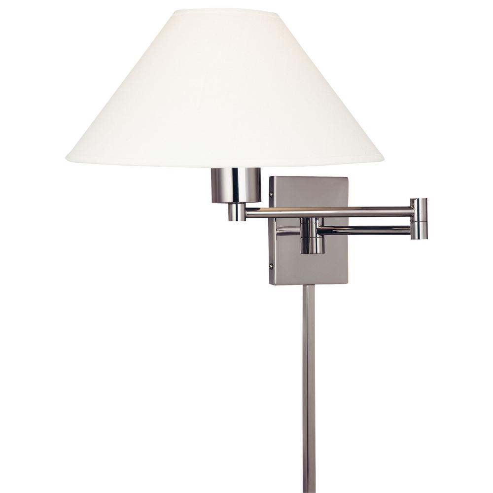 Swing Arm Lamps The Home Depot 1 Light Matte Brushed Nickel Swing Arm