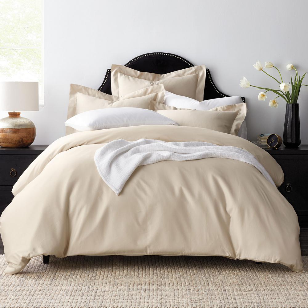 The Company Legends Solid Sand 600 Thread Count Egyptian Legends Solid Sand 600 Thread Count Egyptian Cotton Sateen Full Duvet Cover