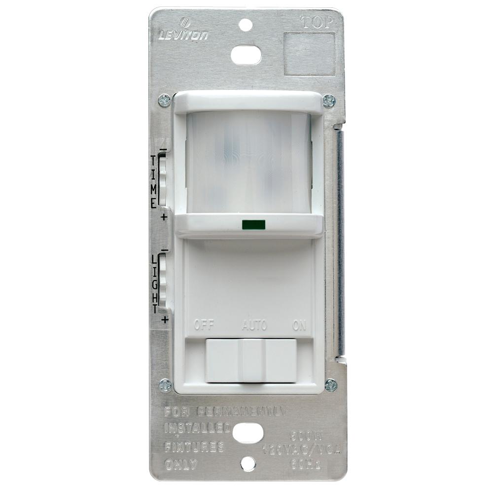 leviton 500 watt 180° white occupancy sensor r52 pr180 1lw the