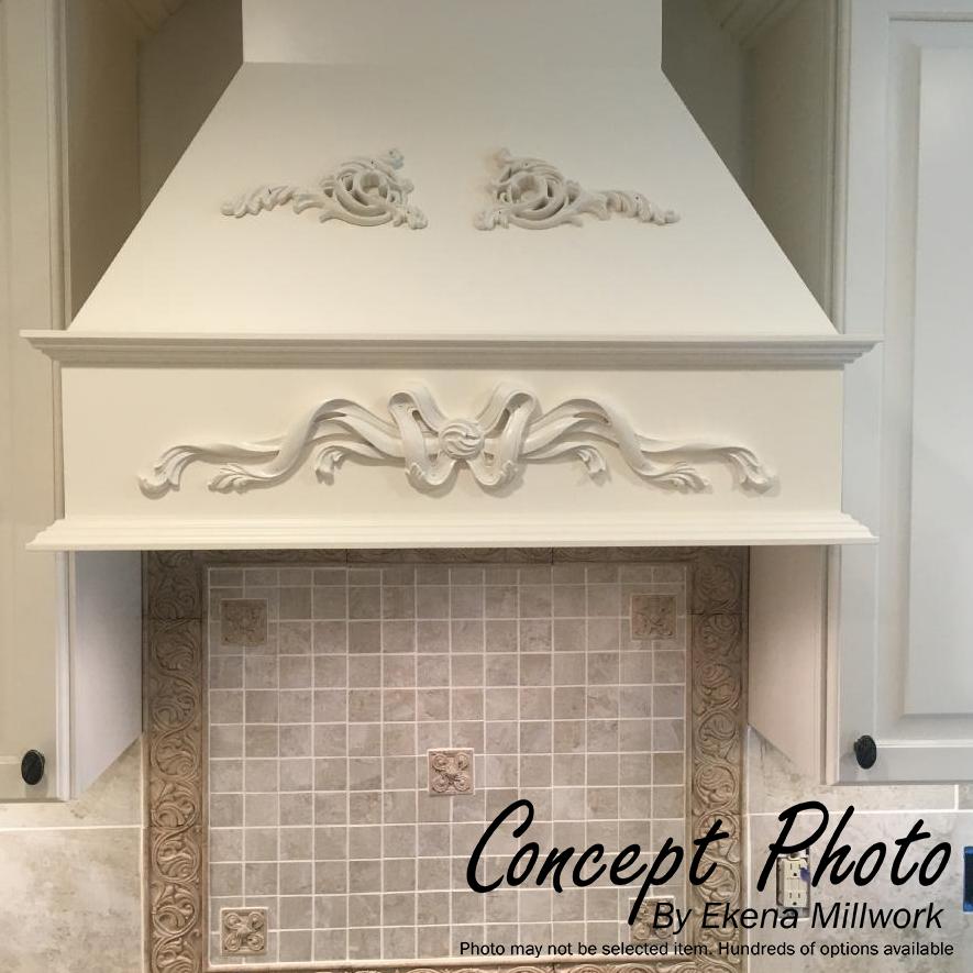 4 1//2W x 4 1//2H x 1//2D Ekena Millwork ONL04X04X01RAAL-CASE-2 Onlay Alder