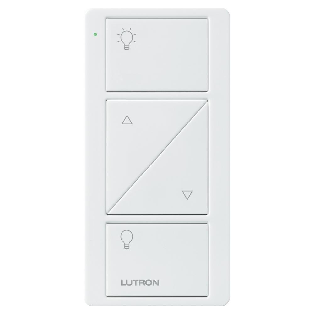 Lutron Pico Remote Control for Caseta Wireless Dimmer 2Button with Raise/Lower, WhitePJ22BRL