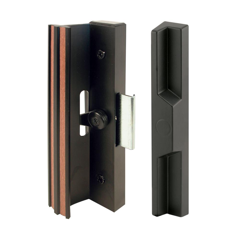 PrimeLine Extruded Aluminum, Black, Sliding Patio Door with Clamp Type